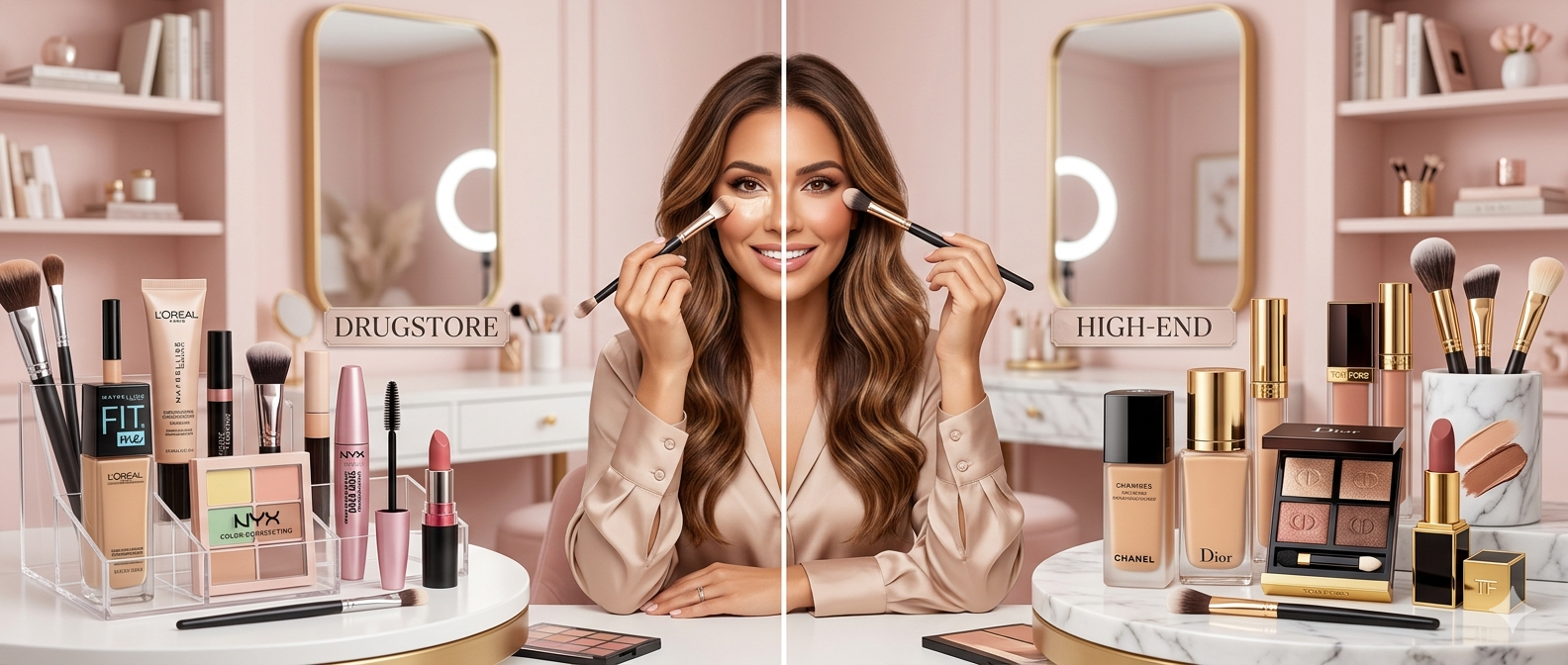 Drugstore vs High-End Makeup: Is the Price Tag Really Worth It?